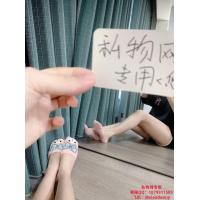 悠悠粉色双子星日系可爱纯棉船袜